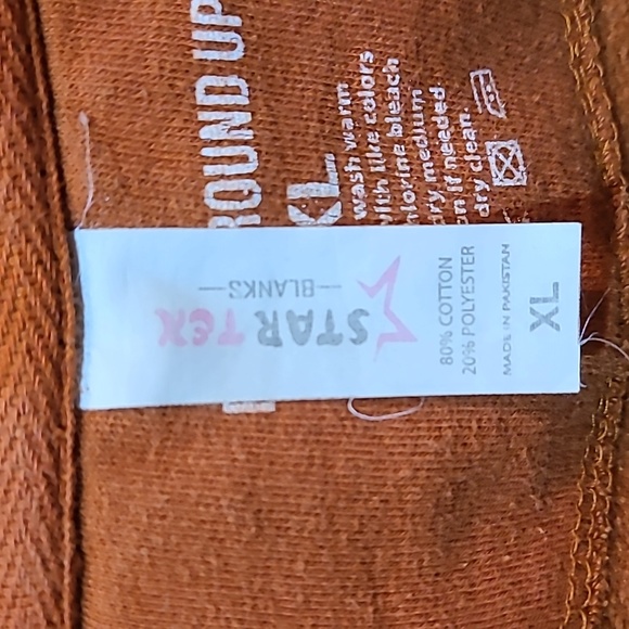 Star Tek Built Ground Up Pullover Hoodie Kangaroo Pockets Size XL - Picture 3 of 10